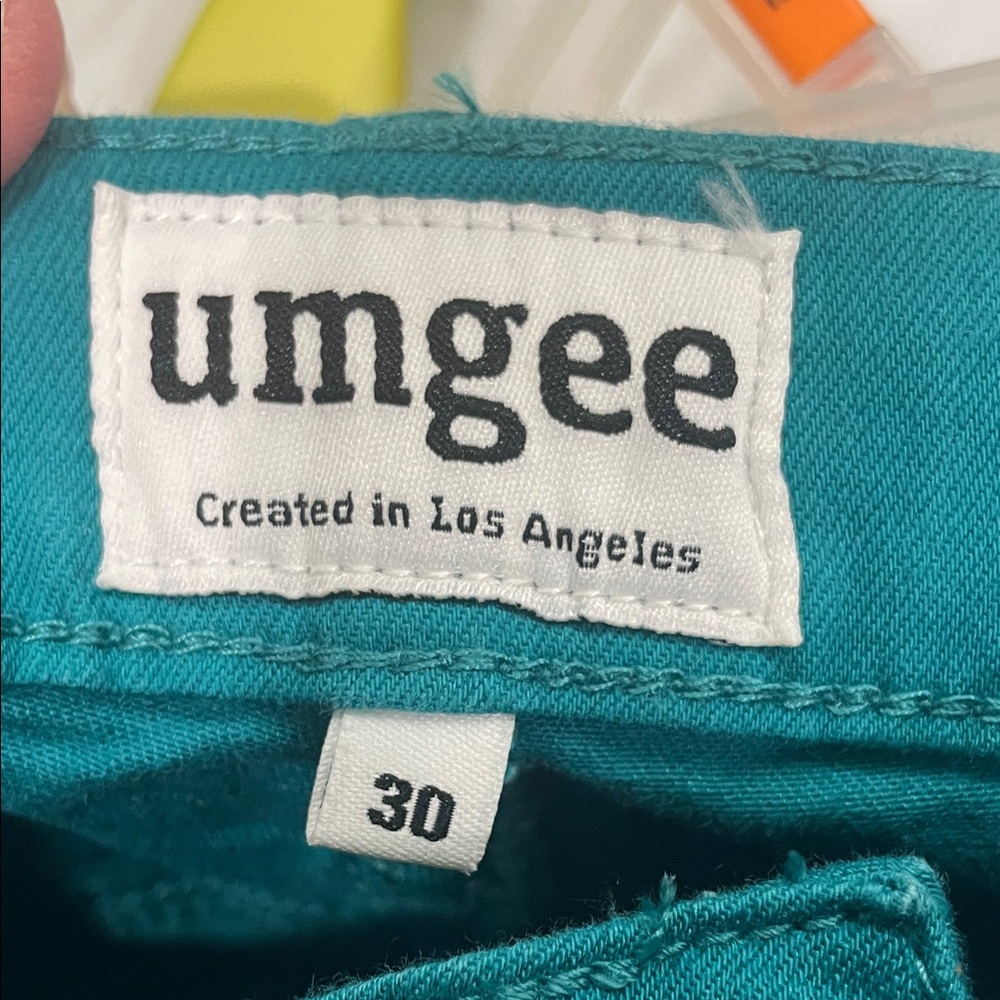 Umgee Women's teal/ green Skinny Jeans - Picture 2 of 3